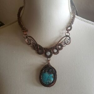 COPPER TURQUOISE NECKLACE